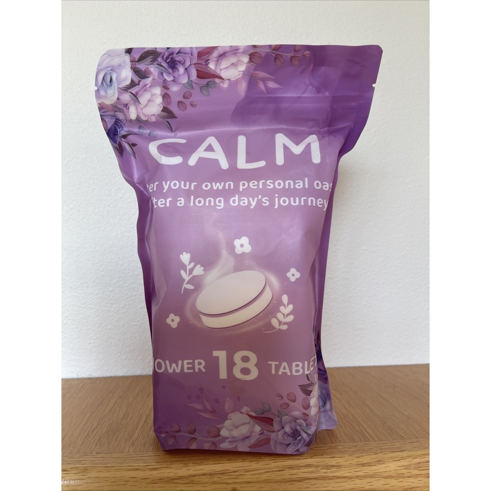 Calm 18 Pack Shower Steamers Tabs Bombs Lavender Scent Relax Spa Gift